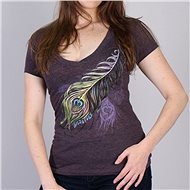 Hot Leathers Peacock Feather, M - Motorcycle t-shirt
