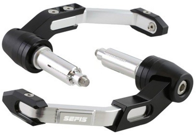 M-Style Protech CNC lever guards Aprilia - silver - Lever Guards