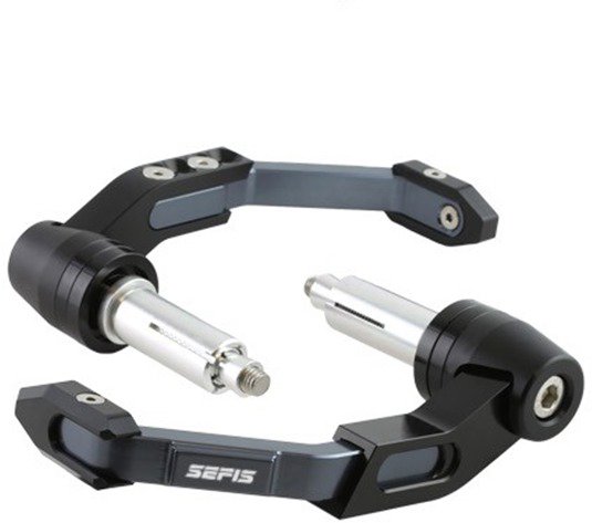 M-Style Protech CNC lever guards Aprilia - titanium grey - Lever Guards