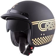 CASSIDA Oxygen Rondo, (Black Matte/Gold, Size M) - Motorbike Helmet