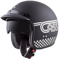 CASSIDA Oxygen Rondo, (Black Matte/Silver, Size 2XL) - Motorbike Helmet