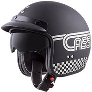 CASSIDA Oxygen Rondo, (Black Matte/Silver, Size XS) - Motorbike Helmet