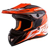 CASSIDA Cross Cup Two Kids, (Orange Fluo/White/Black/Grey, Size S) - Motorbike Helmet