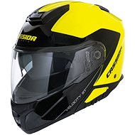 CASSIDA Velocity ST 2.1, (Yellow Fluo/Black, Size 2XL) - Motorbike Helmet