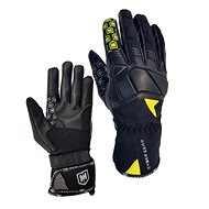 PINT TEXTILE SHORT GLOVES combination black/yellow/silver - Motorcycle Gloves