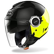 AIROH HELIOS FLUO Black/Yellow S - Motorbike Helmet