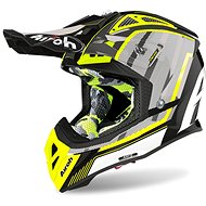 AIROH AVIATOR GLOW 2.3 AMS2 Yellow/Black/Grey L - Motorbike Helmet
