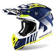 AIROH AVIATOR ACE NEMESI White/Blue/Fluores. XL - Motorbike Helmet