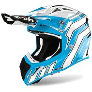 AIROH AVIATOR ACE ART Blue/White XS - Motorbike Helmet