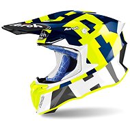 AIROH TWIST 2.0 FRAME Blue/White/Fluo XS - Motorbike Helmet