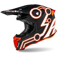 AIROH TWIST NEON Black/Orange XS - Motorbike Helmet