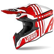 AIROH WRAAP BROKEN White/Red XS - Motorbike Helmet