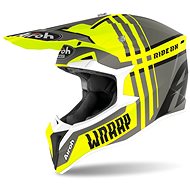 AIROH WRAAP BROKEN Yellow/Grey XL - Motorbike Helmet