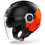 AIROH HELIOS FLUO Black/Orange S - Motorbike Helmet