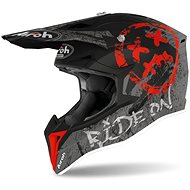 AIROH WRAAP SMILE Grey/Red XS - Motorbike Helmet