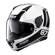 Nolan N87 Plus Distinctive N-Com Metal White 22 S - Motorbike Helmet