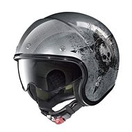 Nolan N21 Star Skull Scratched Chrome 72 S - Motorbike Helmet
