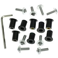 OXFORD Allen keys for plexiglass incl. M5 nuts in rubber housing and washers (silver anodized) - Mounting Kit