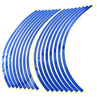 SEFIS Reflective Whole Strips on Motorcycle Wheels - Colour: Blue - Rim Stripes