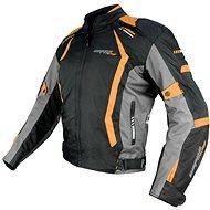 Cappa Racing AREZZO textil fekete/narancs, XXL - Motoros kabát