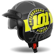 CASSIDA Oxygen 101 Riders, (Yellow Fluo/Black/Metallic Silver, size 2XL) - Motorbike Helmet