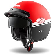 CASSIDA Oxygen Jawa OHC, (Matte Red/Black/White, Size XL) - Motorbike Helmet