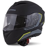 CASSIDA Compress 2.0 Refraction, (Matt Black/Grey/Yellow Fluo, Size XS) - Motorbike Helmet