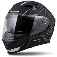 CASSIDA Integral 3.0 Turbohead, (Matte Black/Silver, Size L) - Motorbike Helmet