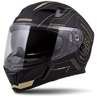 CASSIDA Integral 3.0 Turbohead, (Matte Black/Gold, Size M) - Motorbike Helmet