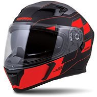 CASSIDA Integral 3.0 RoxoR, (Matte Black/Fluo Red /Grey, Size M) - Motorbike Helmet
