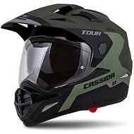 CASSIDA Tour 1.1 Specter, (Army Green Matte/Grey/Black, Size XL) - Motorbike Helmet