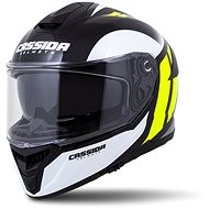 CASSIDA Integral GT 2.0 Ikon, (White/Yellow Fluo/Grey/Black, Size 2XL) - Motorbike Helmet