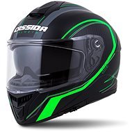 CASSIDA Integral GT 2.0 Reptyl, (Black/Green/White, Size 2XL) - Motorbike Helmet