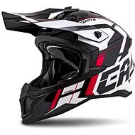 CASSIDA Cross Pro II Contra, (White/Red/Black, Size L) - Motorbike Helmet