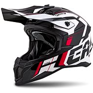 CASSIDA Cross Pro II Contra, (White/Red/Black, Size XL) - Motorbike Helmet
