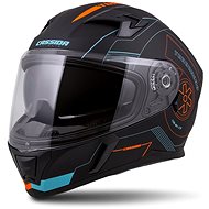 CASSIDA Integral 3.0 Turbohead, (Black Matte/Orange/Blue, Size 2XL) - Motorbike Helmet