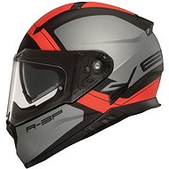 VEMAR Zephir Mars (Matte Silver/Red, size L) - Motorbike Helmet