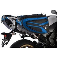 OXFORD Side Bags for Motorcycle P50R (Black/Blue, Volume 50l, Pair) - Motorcycle Bag