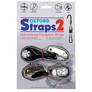 OXFORD Straps 2 Straps Adjustable and Reinforced (Grey, width of 25mm) - Tie Down Strap