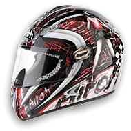 AIROH DRAGON SPRITZ DRSP17 - Full-Face Helmet, Red, size L - Motorbike Helmet