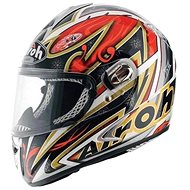 AIROH DRAGON WIZARD DRW55 - Full-Face Helmet, Red, size XL - Motorbike Helmet