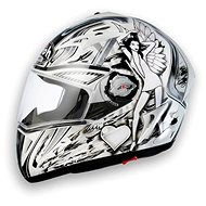 AIROH FORCE DOUBLE ANGEL FCDA17 - Full-Face Helmet, White, size XL - Motorbike Helmet