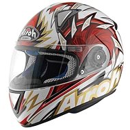 AIROH LEOX RIGHT LXR55 - Full-Face Helmet, Red, size L - Motorbike Helmet