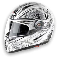 AIROH PIT ONE LOOK PTLO38 - Full-Face Helmet, White, size XL - Motorbike Helmet