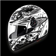 AIROH PIT ONE XR THORNS PTT38 - Full-Face Helmet, White, size XL - Motorbike Helmet