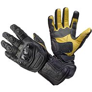 CAPPA RACING Sochi, Leather, Black/Yellow, size XXL - Motorcycle Gloves