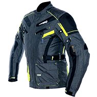 Cappa Racing CHARADE, Textile, Grey/Fluo/Black, size XXL - Motorcycle Jacket