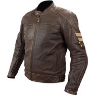 Cappa Racing DALLAS Men's, Leather, Brown, size M - Motorcycle Jacket