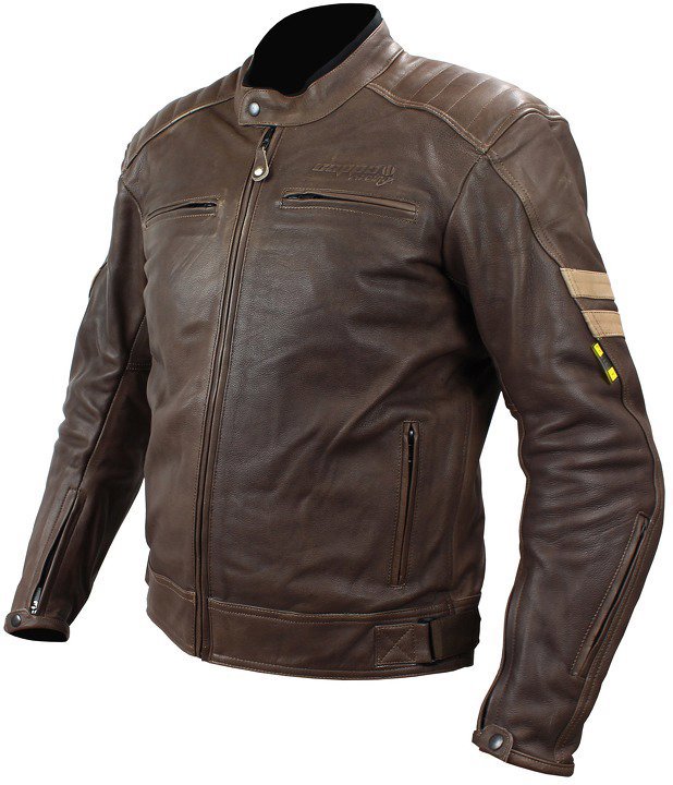 Cappa Racing DALLAS Men's, Leather, Brown, size XXXL - Motorcycle Jacket