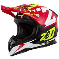 ZED Helmet X1.9, (Red/Yellow Fluo/Black/White, size S) - Motorbike Helmet